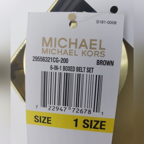 1670- MICHAEL Michael Kors 6 In 1 Reversible Belt Set NWT - Picture 3 of 12